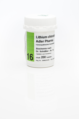 BIOCHEMIE Adler 16 Lithium chloratum D 12 Tabl.