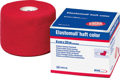 ELASTOMULL haft color 6 cmx20 m Fixierb.rot