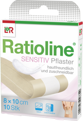 RATIOLINE sensitive Wundschnellverband 8 cmx1 m