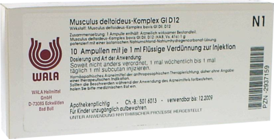 MUSCULUS DELTOIDEUS Komplex GL D 12 Ampullen