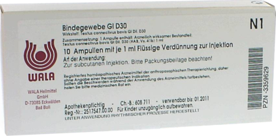 BINDEGEWEBE GL D 30 Ampullen