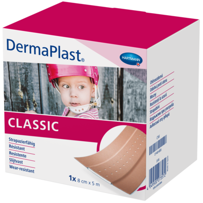 DERMAPLAST CLASSIC Wundpflaster 8 cmx5 m