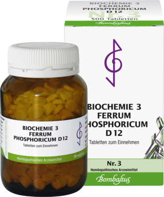 BIOCHEMIE 3 Ferrum phosphoricum D 12 Tabletten