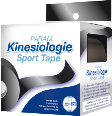 KINESIOLOGIE Sport Tape 5 cmx5 m schwarz