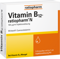 VITAMIN B12-RATIOPHARM N 100 µg/ml Inj.-Lsg.Amp.