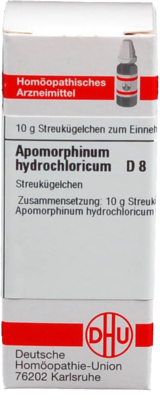 APOMORPHINUM HYDROCHLORICUM D 8 Globuli