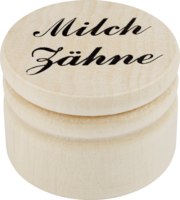 MILCHZAHNDOSE Holz 2,5 cm