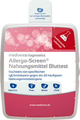 ALLERGO SCREEN Bluttest Nahrungsmittel