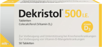 DEKRISTOL 500 I.E. Tabletten