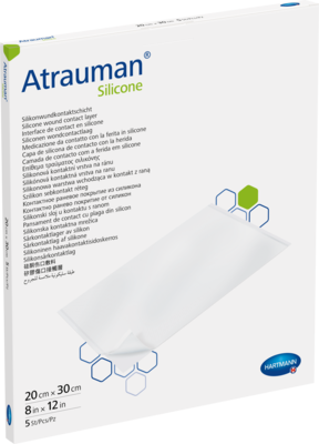 ATRAUMAN Silicone steril 20x30 cm Kompressen