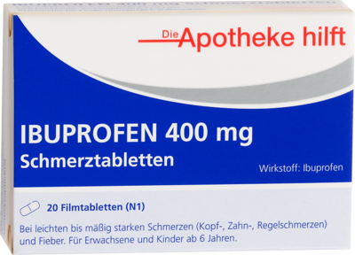 IBUPROFEN 400 mg Die Apotheke hilft Filmtabletten